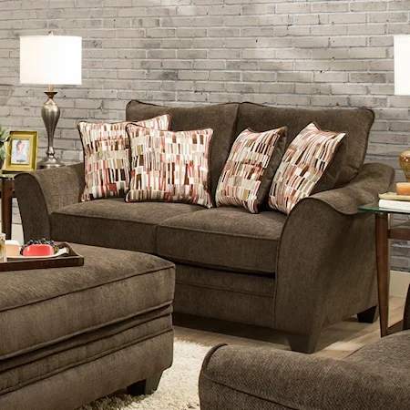 Elegant Loveseat with Contemporary Style